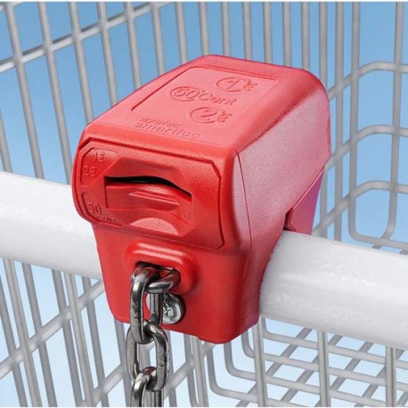 Antifurt cu moneda pentru carucioare supermarket