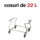 Suport cu roti  cosuri supermarket  22 l