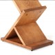 Stander reviste pliante sau brosuri din lemn in  forma zig zag