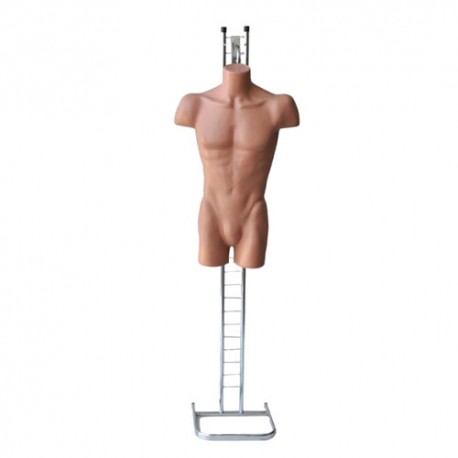 Bust barbat din plastic cu scarita