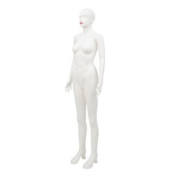 Manechin dama elegant din plastic alb