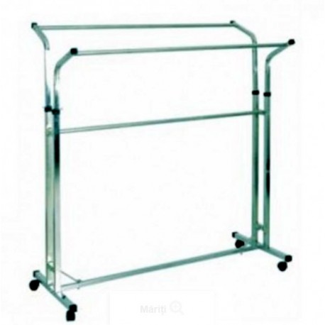 Stender cromat dublu reglabil pe inaltime