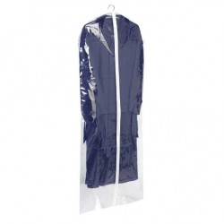 Husa protectie haine transparenta cu fermoar 137 x 60 cm