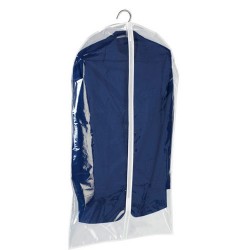 Husa protectie haine transparenta cu fermoar 90 x 60 cm
