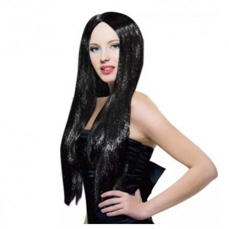 Peruca brunet cu par lung