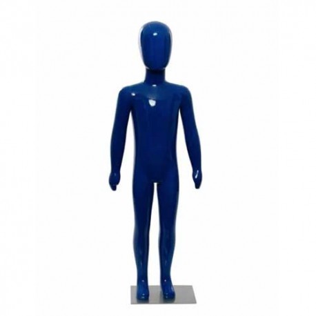 Manechin copil plastic lucios albastru 116 cm