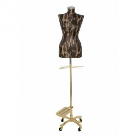 Bust croitorie piele de sarpe  - picior auriu 
