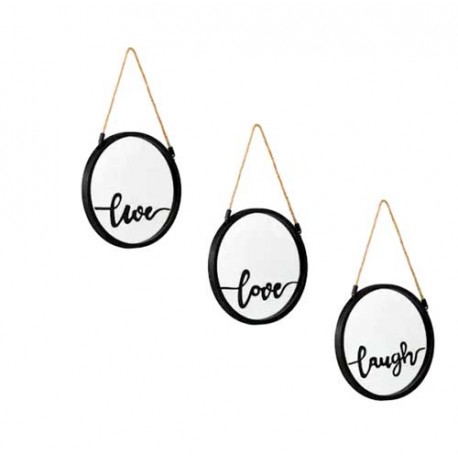 Set oglinzi motivationale Live Love Laugh
