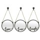 Set oglinzi motivationale Live Love Laugh