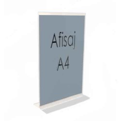 Afisaj suport plexiglas A4 pentru birou