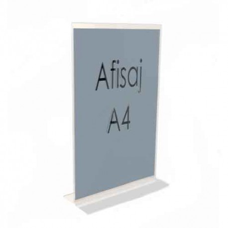 Afisaj suport plexiglas A4 pentru birou