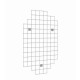 Plasa cromata din sarma cu prindere pe perete 90x140