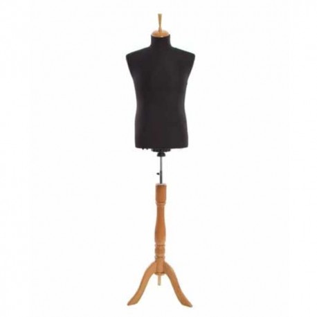 Manechin bust barbat pe picior trepied natur 44