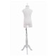 Manechin croitorie copil bust alb picior trepied lemn 9-10 ani