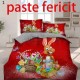 Lenjerie pat  finet  6 piese  Iepuras de Paste
