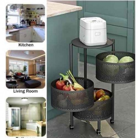 Etajera metalica 3 rafturi 30 x 60 cm