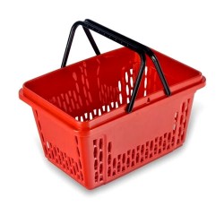 Cos de cumparaturi „KON” 20 l rosu