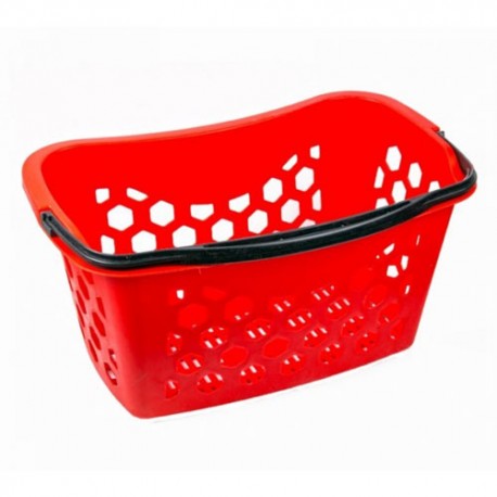  Cos cumparaturi ergonomic 35 l rosu