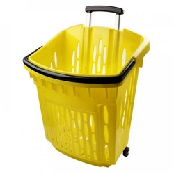 Troller supermarket 38 de litri galben „KON” 
