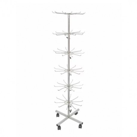 Suport cromat pentru accesorii,  cu 7 nivele