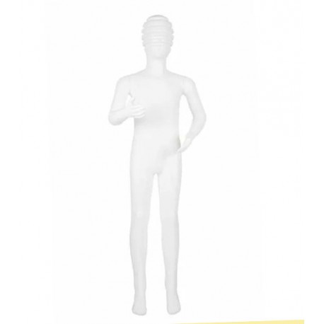 Manechin copil din plastic alb cu cap futurist 135 cm