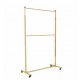 Stender haine auriu cu inaltime reglabila 180 -220 cm