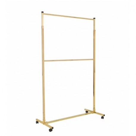 Stender haine auriu cu inaltime reglabila 180 -220 cm