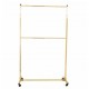 Stender haine auriu cu inaltime reglabila 180 -220 cm