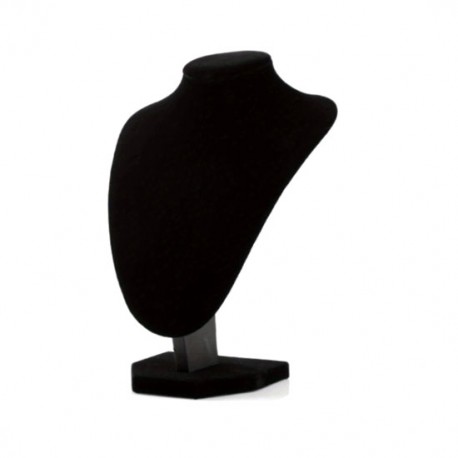 Suport coliere catifea neagra 25 cm