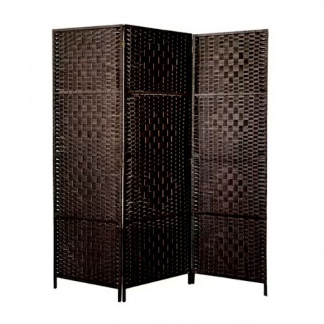Paravan despartitor pliabil din lemn cu 3 panouri 170 x 120 x 2 cm