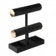 Suport bratari inele cercei din catifea neagra 24x10x27.5cm