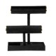 Suport bratari inele cercei din catifea neagra 24x10x27.5cm