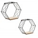 Set etajere metalice hexagonale