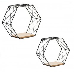 Set etajere metalice hexagonale