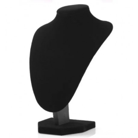 Suport de coliere din catifea neagra 21 cm