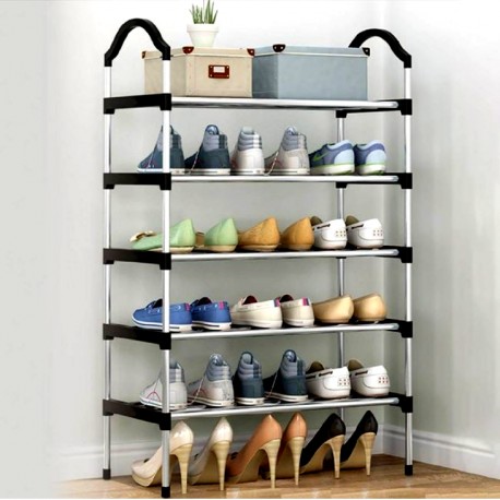 Pantofar metalic cu 5 rafturi