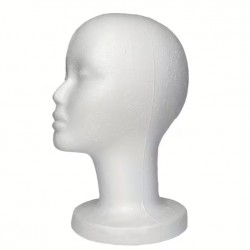 Cap femeie din polistiren alb 