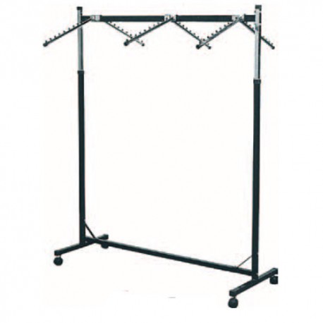 Stender vopsit reglabil pe inaltime prevazut cu sase suporti de expunere