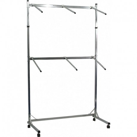 Stender cromat cu 6 expozitori cu talpa in forma de “L” 