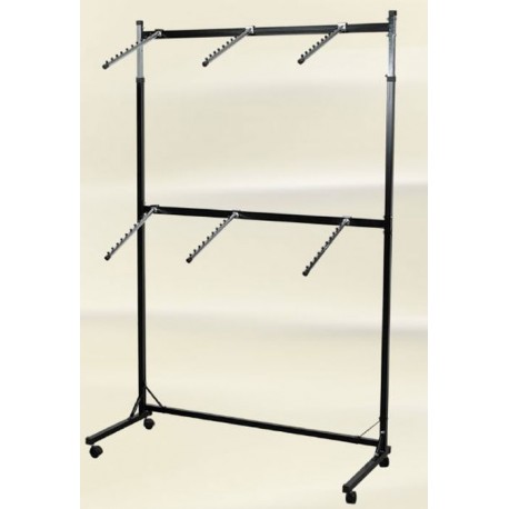 Stender vopsit cu 6 expozitori cu talpa in forma de “L” 