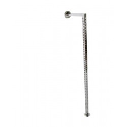 Stalp metalic cromat cu prindere perete in partea superioara