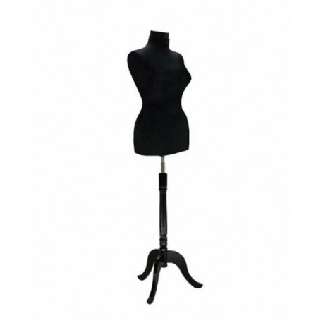 Bust manechin dama croitorie cu picior de lemn din gama de Lux 