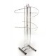 Stender metalic cromat pentru lenjerie cu brate in  spirala