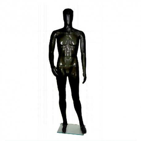 Manechin barbat plastic negru lucios