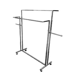 Stender metalic reglabil pe inaltime cu expozitori laterali